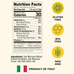 Cento Certified San Marzano Whole Peeled Tomatoes, 28 Oz (Pack of 6), Canned Plum Tomatoes in Thick Puree with Basil, Grown and Processed in Italy