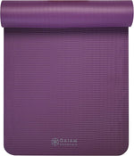 Gaiam 10mm Yoga Mat with Carrying Strap for Home & Gym Workouts