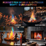 Magical Flames Fire Color Changing Packets Fire Pit (25 Pack), Fire Color Packets for Camping Essentials, Campfire, Bonfire & Fireplaces, Campfire Accessories