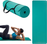 Gaiam 10mm Yoga Mat with Carrying Strap for Home Workouts