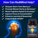 RediMind - Natural Cognitive Enhancement Supplement Capsule - Non-GMO, Vegan, Gluten-Free