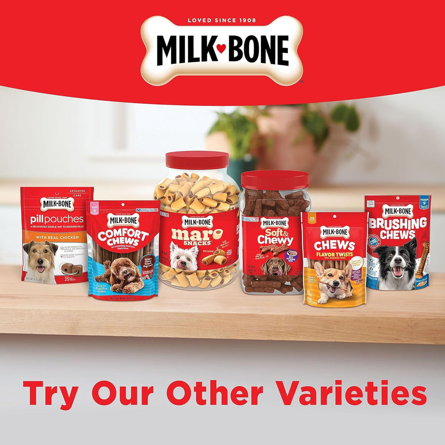 Milk-Bone Dunkin' Vanilla Glaze Flavor Dog Biscuits with Other Natural Flavors, 8 oz Bag
