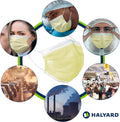 Halyard Fluidshield 1 Level 1 Yellow Disposable Procedure Mask