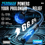 FVZ Massage Gun with Upgraded Extension Handle, 10MM Deep Tissue Massager for Pain Relief