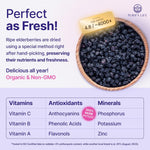 Certified USDA - 100% Organic Dried Elderberries - 1lb Bulk - Non-Irradiated, Non-Gmo, Whole Black Elderberry Immune Support For Making Elder Syrup, Gummies, Tea - Raw Vegan Sambucus 1 Pound