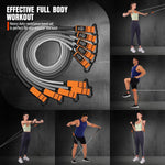 175lb Resistance Bands with Handles, Ankle Straps & Door Anchor for Full-Body Workouts