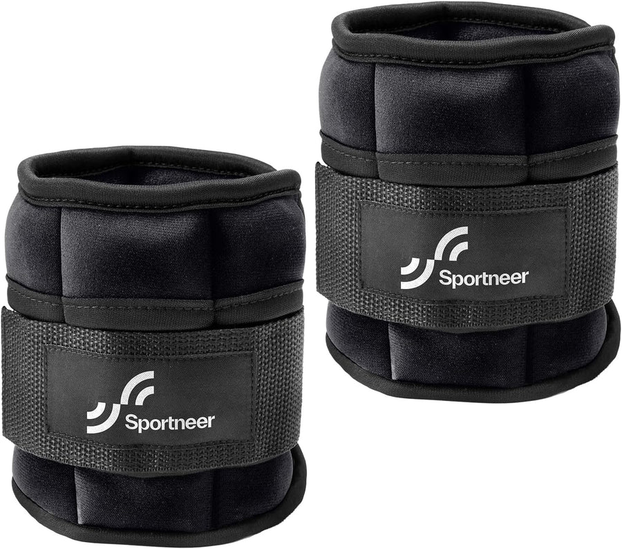 Sportneer Adjustable Ankle Weights 7 lbs - Strength Training for Yoga, Walking, Running