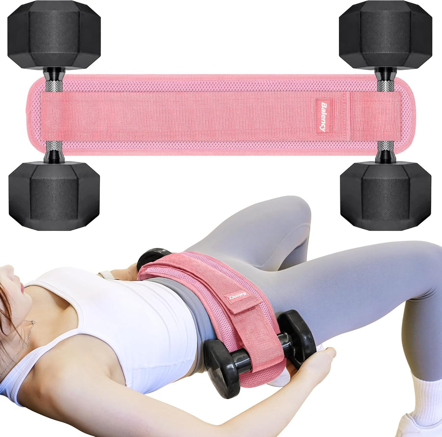 Balency Hip Thrust Belt for Gym Workouts - Non-Slip Padding, Foldable Design