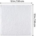 Utopia Towels 24 Pack Cotton Washcloths Set, 100% Ring Spun Cotton, Premium Quality Flannel Face Cloths, Highly Absorbent and Soft Feel Fingertip Towels, White