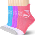IRAMY Compression Ankle Support Socks Women - Wicking, Cushioned Athletic, Plantar Fasciitis Relief 2/3/6 Pairs