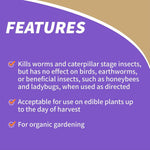 Bonide 8066 Captain Jack's Bacillus Thuringiensis BT Organic Worm & Caterpillar Control, 32 oz. Ready-to-Us - Quantity 1