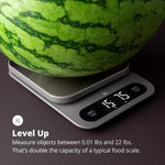 Greater Goods Digital Food Scale for Kitchen & Baking, 10kg/22lb High-Capacity Weight Scale with 1g Precision, Stainless Steel Platform, Hi-Def LCD, Ideal for Bread, Sourdough & Bulk Cooking