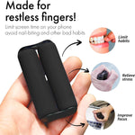 ONO Roller - Handheld Fidget Toy for Adults | Help Relieve Stress, Anxiety, Tension | Promotes Focus, Clarity | Compact, Portable Design (Junior Size/ABS Plastic, Black)