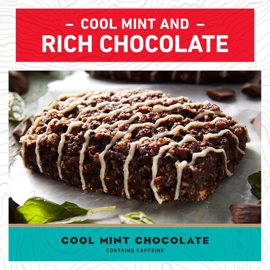 CLIF BAR - Energy Protein Bars - Cool Mint Chocolate with Caffeine - Made with Organic Oats - Energy Bars - Non-GMO - (10 Pack)