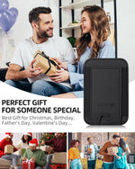 for MagSafe Wallet, Stronger Magnetic Wallet for iPhone 17/16/15/14/13/12 Series, 7 Cards Holder, Magnetic Phone Wallets, Vegan Leather Minimalist Slim RFID for iPhone Wallets, 1 Slot, Black & Black