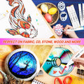 Caliart Markers, 100 Colors Dual Tip Art Markers Sketch Pens Permanent Alcohol Based, with Case for Adults Artists Drawing Illustration Sketching Coloring (White Barrel)