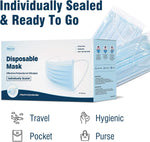 WECARE 3 Ply Disposable Face Mask 50 Pack Individually Wrapped Printed Masks