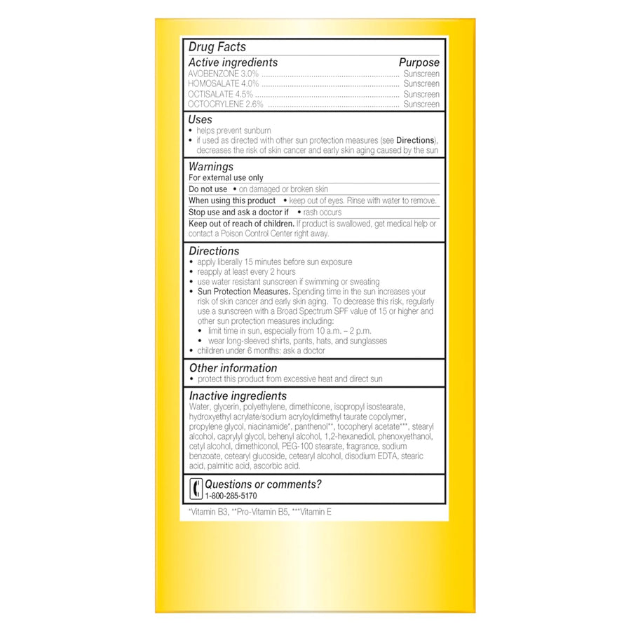 Olay Face Moisturizer, Complete with Sunscreen SPF 15, Daily Facial Lotion for Normal Skin, Lightweight Hydrating Broad Spectrum Sun Protection - Vitamin C, E, and Niacinamide - 6 Oz 2 Pack
