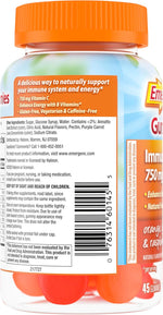 Emergen-C 750mg Vitamin C Gummies for Adults, Immunity with B Vitamins, Gluten Free
