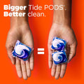 Tide Hygienic Clean Heavy 10x Duty Power PODS Laundry Detergent Pacs Original 63 count For Visible and Invisible Dirt (Pack of 1)