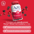 AZO Cranberry Urinary Tract Health Gummies Dietary Supplement, 2 Gummies = 1 Glass of Cranberry Juice, Helps Cleanse & Protect, Natural Berrylicious Flavor, Non-GMO, 72 Gummies