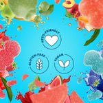 Shameless Snacks Sweet & Sour All-Stars, Sour Gummy Candy Variety Pack, Healthy, Vegan, Gluten-Free, Low Sugar, Fruit Snacks, Red Raspberry, Watermelon, Peach, Green Apple, Blue Raspberry, 6 Pack
