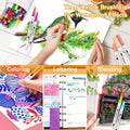 Caliart 34 Double Tip Brush Pens Art Markers, Artist Fine & Brush Pen Coloring Markers for Adult Book Cards Drawing Craft Kit Teacher Office Supplies
