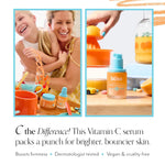 Bliss Vitamin C + Tri-Peptide Bright Idea Serum – 15% Brightening + Barrier Boost Complex for Radiant, Firm Skin – Anti-Aging Face Serum Boosts Collagen & Elasticity - 1 fl oz
