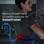 LiBa Blue Handheld Back Neck Shoulder Massager for Pain Relief