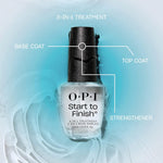 OPI Nail Lacquer Base Coat | Clear Nail Polish Base Coat |Chip Resistant, Protects Nails, Prevents Discoloration