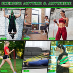 Resistance Bands for Full-Body Workouts - 4 Progressive Levels, Includes Accessories