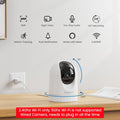 Security Camera Indoor-2K 360° WiFi Cameras for Home Security，Pet/Dog/Baby Camera with Phone app, 2-Way Audio, Night Vision, 24/7 SD Card Storage, Works with Alexa & Google Home (2.4Ghz)-D1