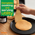 Riveira Bamboo Cooking Spoons 6-Piece – Wooden Cooking Utensils Set with Wooden Spoons for Cooking & Spatulas Wooden Utensil Sets – Premium Kitchen Utensils Set – Durable First Apartment Essentials