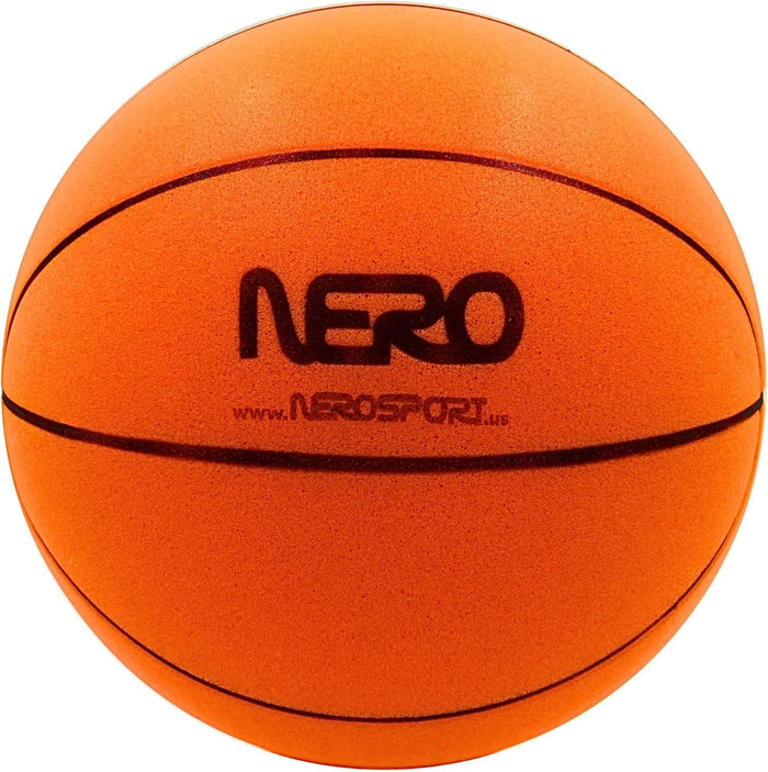 NERO SPORT Ninja Silent Basketball- Soft Foam Indoor Hoop Play | Soundless Ball for Quiet Dribbling and Indoor Training