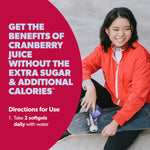 AZO Cranberry Pro, Cranberry Pills for Women & Men, 600mg Pacran, Made with Concentrated Whole Fruit Cranberry Powder to Help Cleanse and Protect The Urinary Tract*, Sugar Free, Non-GMO, 100 Softgels