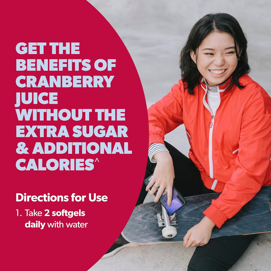 AZO Cranberry Pro, Cranberry Pills for Women & Men, 600mg Pacran, Made with Concentrated Whole Fruit Cranberry Powder to Help Cleanse and Protect The Urinary Tract*, Sugar Free, Non-GMO, 100 Softgels