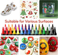 30 Colors Acrylic Paint Markers, Dual Tip Fine and Brush Tips for Detailed Art, Crafting, Rock Painting, Wood, Glass, Ceramic, and More