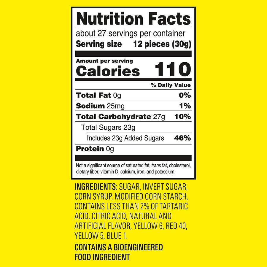 Chewy & Soft Sour Patch Kids, Assorted Fruits, Family Size, 1.8 lb