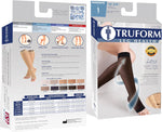 Truform 15-20 mmHg Women's Knee High Compression Stockings, Open Toe, Medium