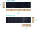 Extender Strap - Multipurpose Elastic Hook and Loop Extension for Ice Packs, Ice Belts, Back/Knee/Ankle Braces, Vests, Wraps, and Belts - Made in USA (2 x 9 Inches)