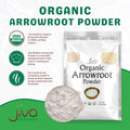 Jiva Organics Organic Arrowroot Flour (Powder) 2 Pound Bag - Raw, Non-GMO, Gluten Free