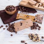 Quest Nutrition Chocolate Chip Dough Cookie Protein Bars, 21g Protein, 1g Sugar, 4g Net Carb, High Fiber, Gluten Free, Keto Friendy, 12 Count