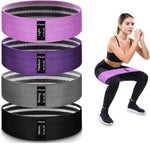 3-Level Fabric Resistance Bands for Strength Training, Rehab, Yoga