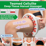 TESMED Manual Cellulite Massager Made in Italy with Converging Roller Technology