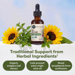 Garden of Life Organics Oil of Oregano Seasonal Drops 1fl oz (30 mL) Liquid, Concentrated Plant Based Immune Support - Alcohol-Free, Organic, Non-GMO, Vegan & Gluten Free Herbal Supplements