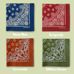 The Peacock Crew Premium Soft Cotton Bandanas Pack for Men and Women Paisley 22 x 22 inches