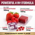 Force Factor Total Beets Heart Health Chews with Beetroot Powder, CoQ10, and B Vitamins