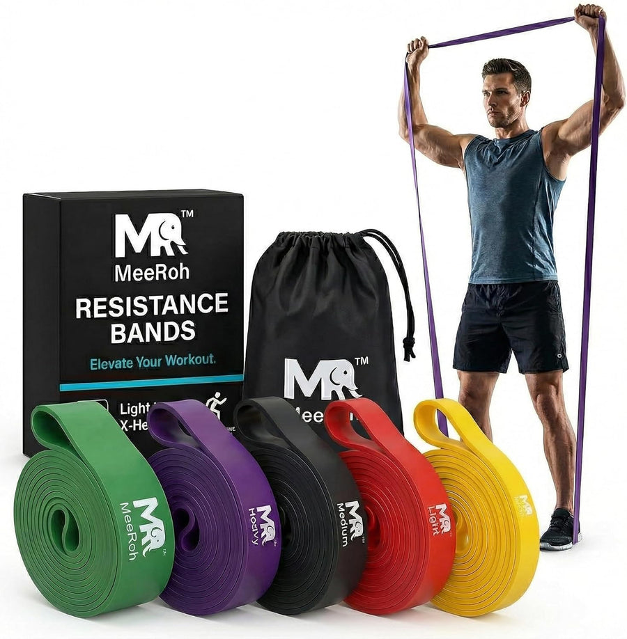 MeeRoh Heavy Duty Resistance Band for Pull Ups and Calisthenics Training