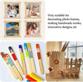 KTOJOY 200 Pcs Craft Sticks Ice Cream Sticks Natural Wood Popsicle Craft Sticks 4.5 inch Length Treat Sticks Ice Pop Sticks for DIY Crafts