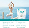 Epsoak Epsom Salt 19 lb. Magnesium Sulfate USP, Resealable Epsom Salt Bulk Bags Unscented, Made in The USA, Cruelty-Free Certified